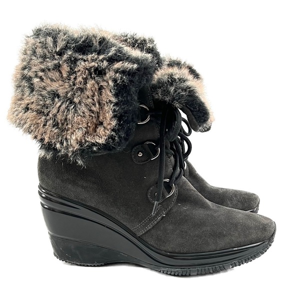 Aquatalia “Brass” Fold Down Wedge Boots - Size 9 - Picture 5 of 13